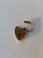 Load image into Gallery viewer, Antique 9k Gold Heart Padlock Clasp
