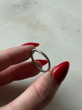 Load image into Gallery viewer, Dainty Sterling Silver Thin Band Size 6.75
