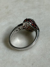 Load image into Gallery viewer, Red Sterling Silver Ring Size 8
