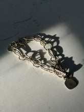 Load image into Gallery viewer, Vintage Sterling Silver Solid Toggle Clasp Bracelet 8”

