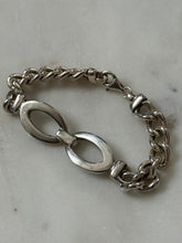 Load image into Gallery viewer, Vintage Sterling Silver Chunky Curb Link Bracelet 7.5”
