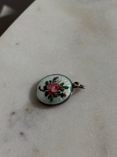 Load image into Gallery viewer, Vintage Floral Enamel Sterling Silver Charm
