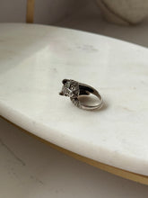 Load image into Gallery viewer, Vintage Sterling Silver Marcasite Wraparound Panther Ring Size 9
