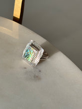 Load image into Gallery viewer, Abalone Sterling Silver Ring Size 6
