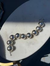 Load image into Gallery viewer, Chunky Sterling Silver Ball Bracelet w/ Toggle Clasp
