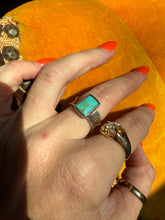 Load image into Gallery viewer, Turquoise Sterling Silver Ring Size 7
