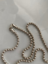 Load image into Gallery viewer, Ball Chain Vintage Sterling Silver Necklace
