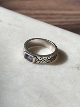 Load image into Gallery viewer, Amethyst Sterling Silver Ring Size 6.75
