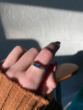 Load image into Gallery viewer, Blue Gemstone Vintage Sterling Silver Ring
