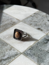 Load image into Gallery viewer, Vintage Agate Sterling Silver Ring Size 6.75
