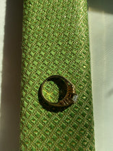 Load image into Gallery viewer, Gold Vermeil CZ Ring Size 6.25
