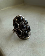 Load image into Gallery viewer, Black Onyx Sterling Silver Ring Size 9.75
