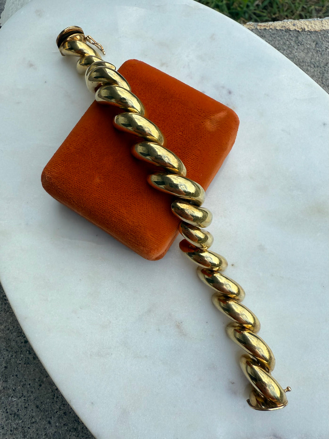 Italian Gold Vermeil San Marco Bracelet 8”