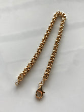 Load image into Gallery viewer, Rolo Link Gold Vermeil .925 Bracelet
