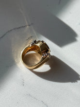 Load image into Gallery viewer, Blue Topaz Gold Vermeil Ring Size 6.25
