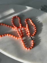 Load image into Gallery viewer, Angel Skin Coral Sterling Necklace 24”
