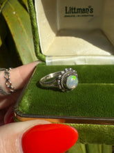 Load image into Gallery viewer, Opal Sterling Silver Ring Size 6.25
