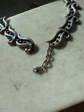Load image into Gallery viewer, Vintage Mexican Sterling Silver Collar Necklace 15”
