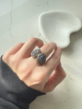 Load image into Gallery viewer, Tanzanite &amp; Quartz Sterling Silver Ring Size 7
