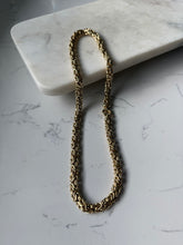 Load image into Gallery viewer, Italian Gold Vermeil Byzantine Sailor Clasp Chain 20”
