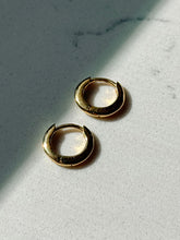 Load image into Gallery viewer, Gold Vermeil Huggie Clicker Hoops
