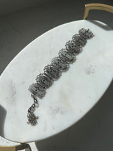 Load image into Gallery viewer, Egyptian Revival Silver Plate Scarab Beetle Bracelet
