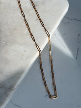 Load image into Gallery viewer, Gold Vermeil Paperclip Chain 18.75”
