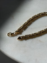 Load image into Gallery viewer, Italian Byzantine Gold Vermeil Bracelet 8.25”
