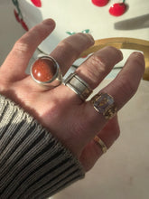 Load image into Gallery viewer, Vintage Sunstone Sterling Silver Ring Size 7.5
