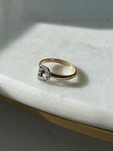 Load image into Gallery viewer, Vintage Diamond ‘D’ 14k Gold Ring Size 7
