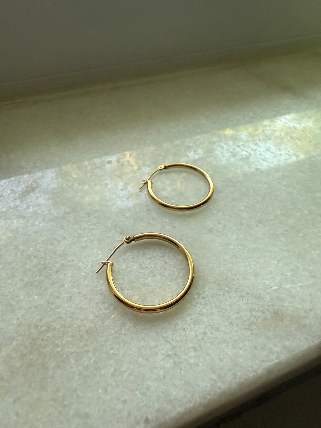 Classic 14k Yellow Gold Hoops