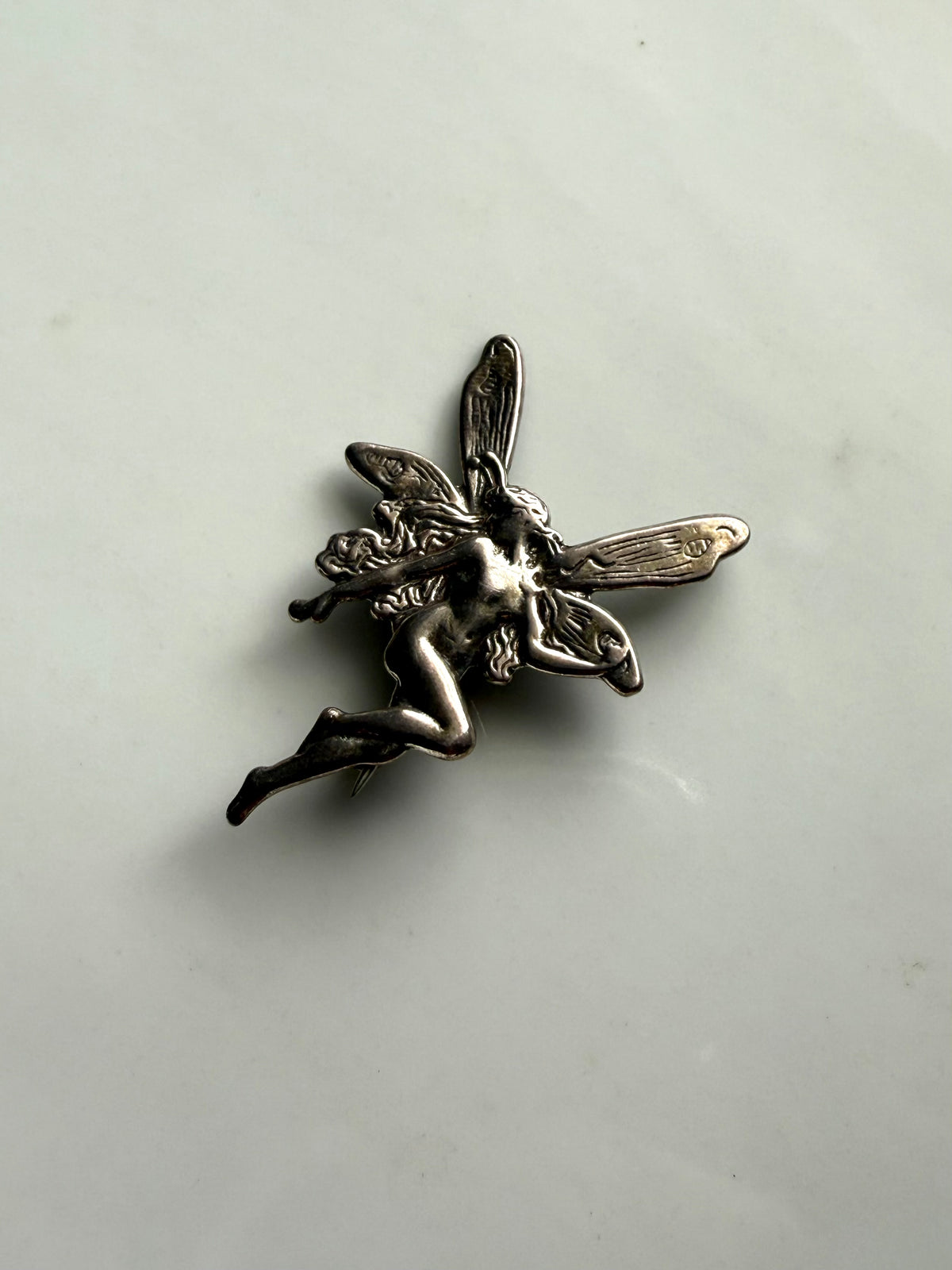 Fairy Sterling Silver Brooch