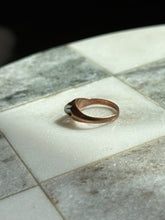 Load image into Gallery viewer, Victorian Moonstone 10k Rosey Gold Ring Size 5.75
