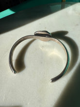 Load image into Gallery viewer, Vintage Turquoise Sterling Silver Cuff Bracelet 6.5”
