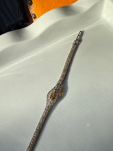 Load image into Gallery viewer, Art Deco Sterling Filigree Bracelet 7.25”
