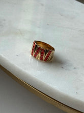 Load image into Gallery viewer, Canadian Orange Stone Gold Vermeil Ring Size 9.75
