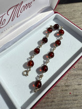 Load image into Gallery viewer, Vintage Amber Sterling Silver Bracelet 7”
