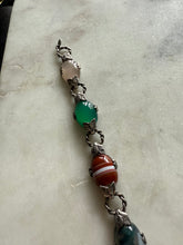 Load image into Gallery viewer, Scottish Agate Sterling Silver Bracelet 7.25”
