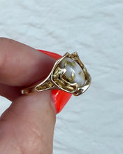 Load image into Gallery viewer, Gold Bearing Quartz 14k Gold Ring Size 7.75

