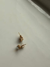 Load image into Gallery viewer, Opal 14k Gold Post Back Earrings
