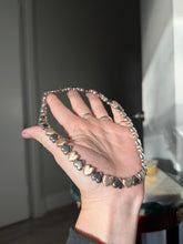 Load image into Gallery viewer, Italian Sterling Silver Heart Link Necklace 17”
