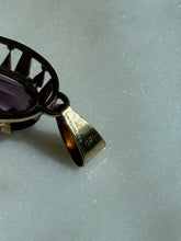 Load image into Gallery viewer, Germany Amethyst 14k Gold 1940s Pendant

