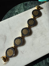 Load image into Gallery viewer, Chunky Gold Plated Coin Bracelet 7.5”
