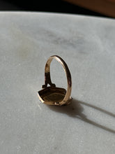 Load image into Gallery viewer, Vintage Enamel Heart Gold Ring Size 7
