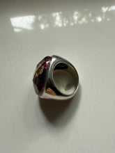 Load image into Gallery viewer, Chunky Sterling Silver Flower Ring Size 7
