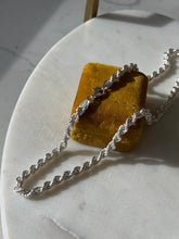 Load image into Gallery viewer, Vintage Italian Sterling Silver Rope Chain 18”
