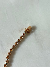 Load image into Gallery viewer, Heart Link Gold Vermeil Two-Tone Bracelet 7”
