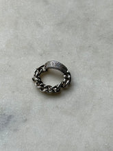 Load image into Gallery viewer, Sterling Silver Chain Link Ring Size 6.75
