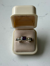 Load image into Gallery viewer, Vintage Amethyst &amp; Citrine Sterling Ring Size 5
