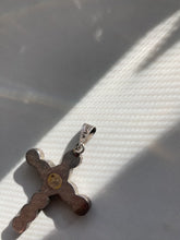 Load image into Gallery viewer, Purple Navajo Sterling Silver Cross Pendant
